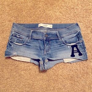 Abercrombie & Fitch University Low Rise Jean Short